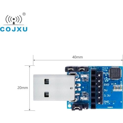 2pcs CP2102 USB-TTL Serial Port Test Board UART Wireless Module COJXU E15-USB-T2 Wireless Adapter For RF Serial Module