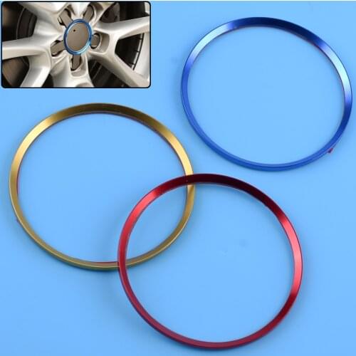 DWCX Car Wheel Hub Cover Sticker WheelDWCX Emblem Caps Trim Decorative Ring Fit For Audi A3 A6 A6L Q3 Q5