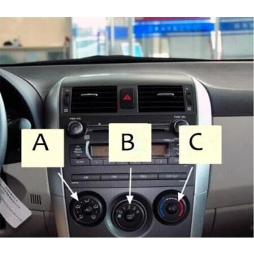 For 07-13 Corolla Air Conditioning Control Panel Knob Heat Switch