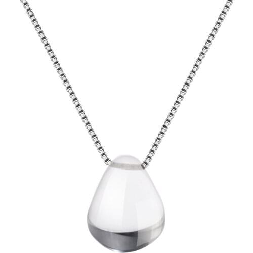 Elegant Crystal Clavicle Chain Simple Temperament Drop Pendant Wedding Chokers Necklaces for Women Jewelry