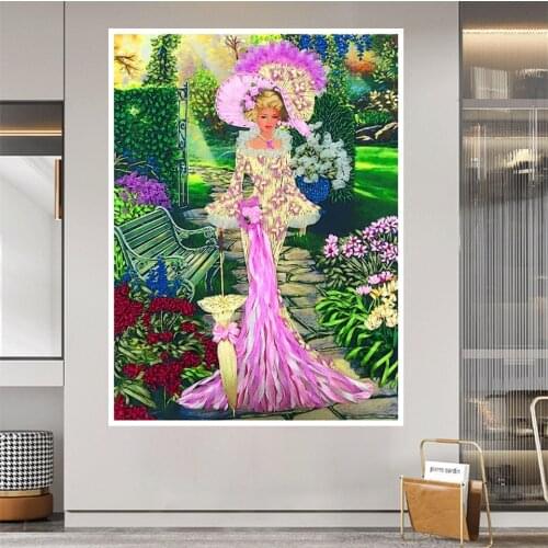Beautiful Europe Woman Diamond Painting 5d DIY Embroidery Cross Stitch Art Crafts Full Square/Round Mosaic Picture Portrait deco