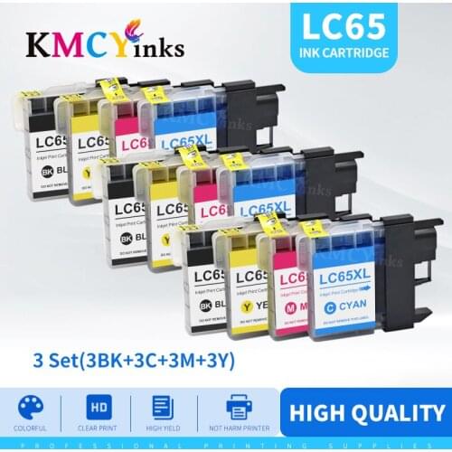 KMCYinks Compatible ink Cartridge LC11 LC16 LC38 LC39 LC60 LC61 LC65 LC67 LC975 LC980 LC985 LC990 LC1100 For Brother DCP- J140W
