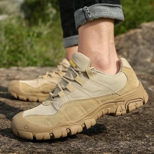 KEZZLY Cow Suede Leather Outdoor Male Sneakers Shoes For Men Adult Non-Slip Casual Military Army Autumn Patchwork Footwear