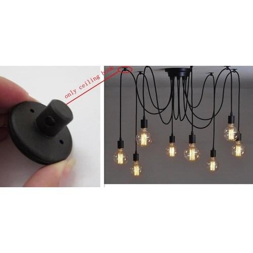 Wire cord hook for pendant lamp indoor lighting on the ceiling wall,cement wall,pendant light colorful Mount Holders