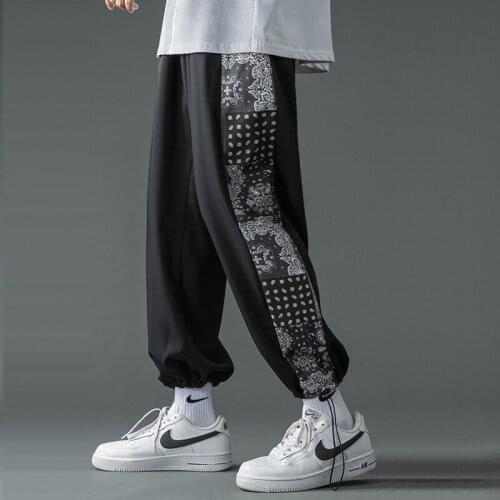 Summer Jogging Harem Pants Men And Women Ice Silk Cropped Trousers Fashion Street Printed Sweatpants Male Female Plus Size 4XL
