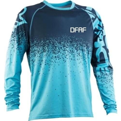 Summer Mountain Bike Clothing Mens T-Shirt Off-Road Motorcycle Racing Clothing Long-Sleeved Speed Surrender Bicycle Off-Road Cl