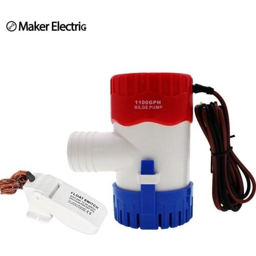 MKBP-G1100-24 24V 1100GPH Car Pumps Submersible Boat Marine Bilge Lowest Price Water Pump Bilge Pump Float Switch Free Shipping