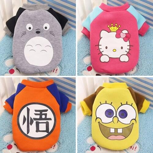 Cartoons Cute Summer Fashion Pet Cat Coat Kedi Clothing Sweatshirt Vest Hoodie Cozy Clothes For Your Lovely Pet baby