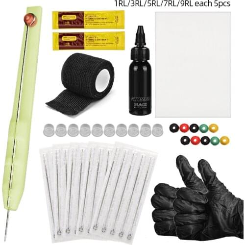 Tattoo Supplies Set Tattoo Transfer Paper Carbon Transfer Wax Paper Tattoo Hand Needle Tattoo Pigment Pigment Tattoo Accessories