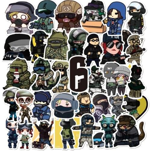 50 PCS Cartoons Game Graffiti Stickers Waterproof PVC Decal for Laptop Helmet Bicycle Skateboard Luggage Water Bottle