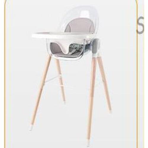 Baby Dining Chair Transparent Children Dining Chair Household Wood Multifunctional Baby Dining Chair