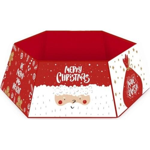 Red Christmas Tree Collar Christmas Tree Ring Easy-To-Set Tree Skirt Tree Base Cover To Decorate Your Holiday