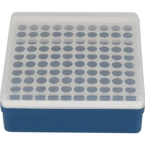 Plastic 100 Sockets Centrifuge Test Tube Rack With Cover for 1.5ML Test Tube Centrifugal Tube Stand Laboratory Supplies