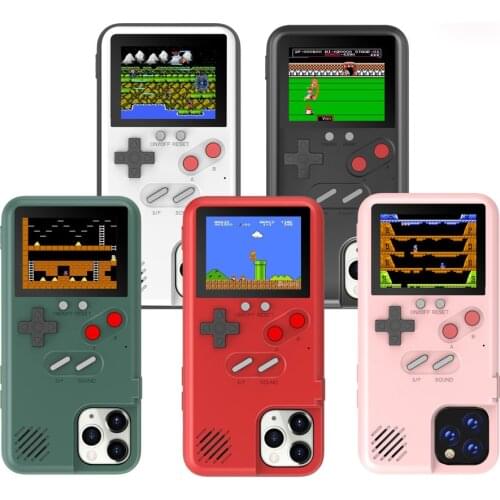 Retro Gameboy Case for iPhone, Classic Game Console Case Playable Phone Case with 36 Built-in-Games for iPhone 7/8/8Plus/XR