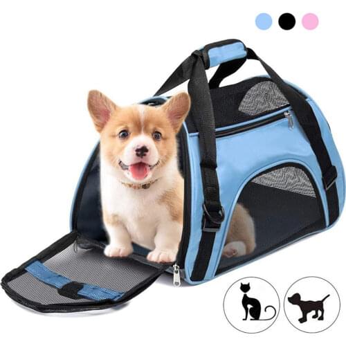 Small Pet Foldable Travel Carrying Dog Ventilated Bag Small Medium Dog Carrier Cat Comfortable Durable Pet Transport Backpack