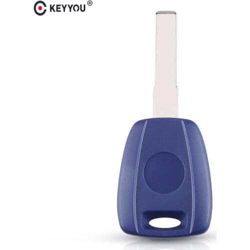 KEYYOU Replacement Transponder Chip Key Blank Car Key Shell Case For Fiat 500 Ducato For TPX Chip SIP22 Blade Without Chip