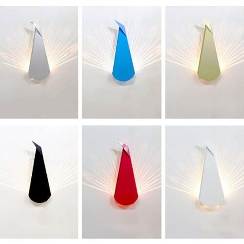 Led Decorative wall lamp Modern WROUGHT IRON Creative Personality Restaurant Bedroom machine head Wall lamp Stairs Northern Euro