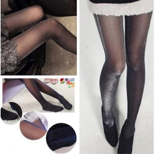 1PC Fashion Women Ladies Sexy Charming Shiny Pantyhose Glitter Stockings Womens Glossy Thin Tights Summer Autumn Hot Sale