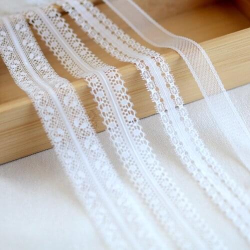 10M/lot white smooth lace underwear trimming decorative clothing lace accessories X802