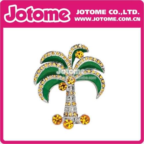 100pcs/lot / Palm Tree Brooch Fashion Women Jewelry