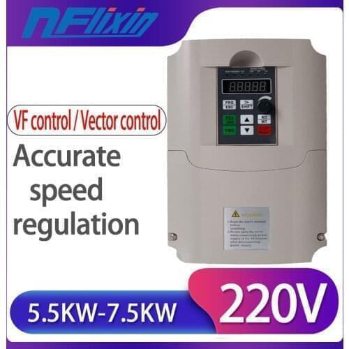 4KW VFD Input 220V 1phase to Output 220V 3phase Variable Frequency Inverter for Motor Speed Control 2 orders