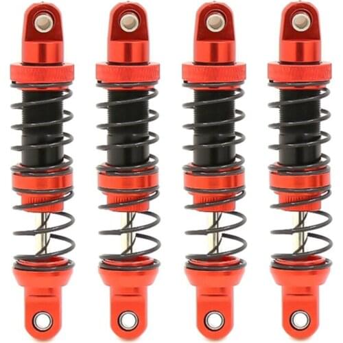 4Pcs Metal Shock Absorbers Oil Adjustable Damper for 1/10 RC Crawler Car Axial SCX10 AXI03007 Traxxas TRX4 Parts