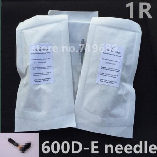 50pcs/lot 600D-E Sterilized Disposable Tattoo & Permanent Makeup Cartridge Needles 1RL for Rotary Machine Gun Free Shipping