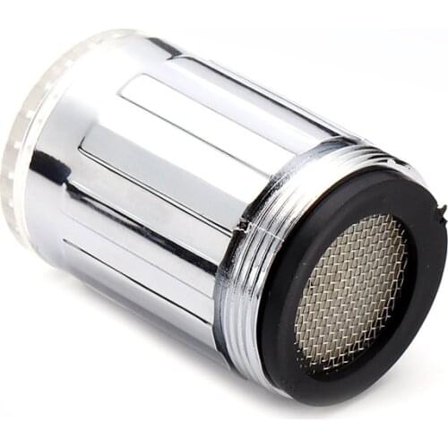 7 Colors RGB Changing Glow LED Water Faucet Stream Light Shower Tap Head Kitchen Pressure Sensor Bathroom Accessory