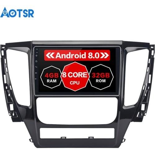 9" Android 8.0 Car GPS Radio Player for Mitsubishi Pajero Sport 2017 with Octa Core 4GB+32GB Auto Stereo Multimedia PX5