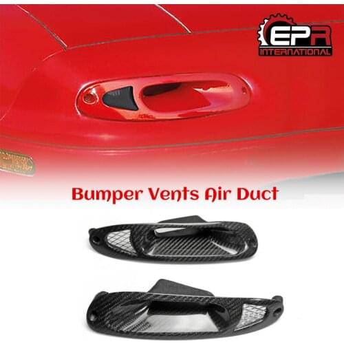 Car-styling For Mazda MX5 NA 1989-1997 Carbon Fiber Front Turn Singal Indicator Air Intake Type A Fibre Bumper Duct