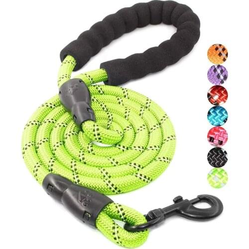 CenKinfo Strong Dog Leash ,Comfortable Padded Handle and Highly Reflective Threads Dog Accessories Puppy Supplies