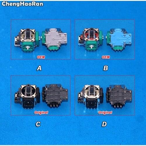 ChengHaoRan 2pcs 3D Joystick Analog Axis Sensor Module Potentiometer Replacement For PS4 For Xbox One Controller,3 Pins