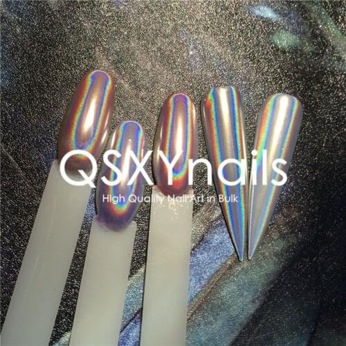 WHOLESALE 50g High Grade Holographic Powder Top Pigment Chrome Mirror Powder Unicorn Nails Glitter for Gel Nail Polish Manicure