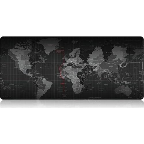 Gaming Mouse Pad New World Map Large Mousepad Gamer Accessories XXL Anti-slip Natural Rubber PC Computer Keyboard Desk Mat