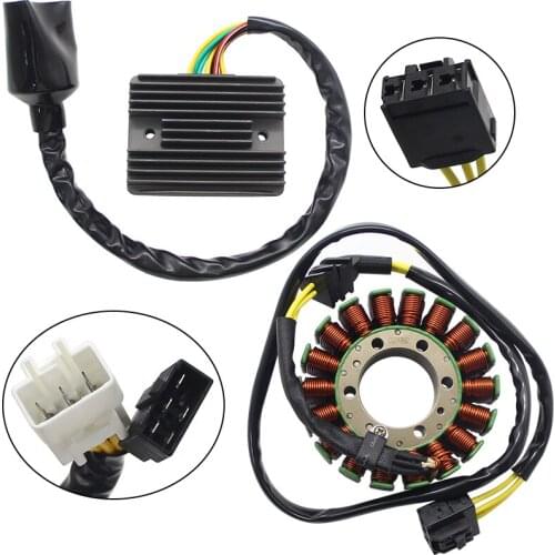 Motorcycle Magneto Stator Generator Ignition Coil+Regulator Rectifier For Honda CBR1100XX Blackbird 31120-MAT-E01 31600-MAT-D51