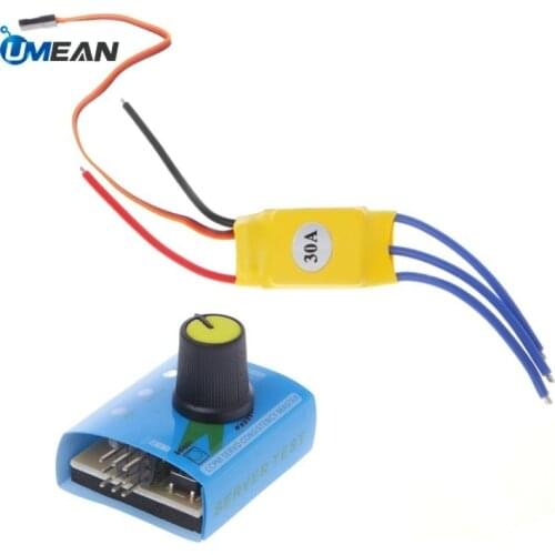 ESC 30A Brushless Motor Speed Controller Regulator PWM 12V Servo Tester server test For RC Plane Car Boat