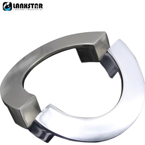 A Grade Cabinet Handle European Style Modern Simple Aluminum Alloy Drawer Handles Bright Chrome Handle-knobs