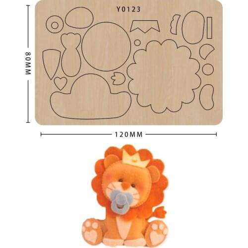 Lion Scrapbook Wooden Cutting Die Making Decor Supplies Dies Template Suitable For Common Die-Cutting Machines