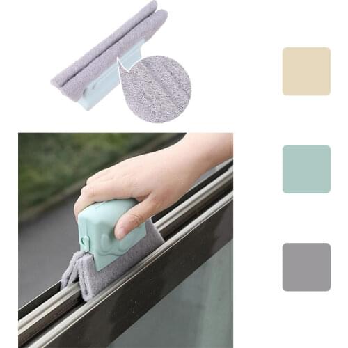 Suchme Multipurpose Window Groove Cleaning Brush Hand-held Crevice Cleaner Tools for Household Corners Gaps Scouring Door Track