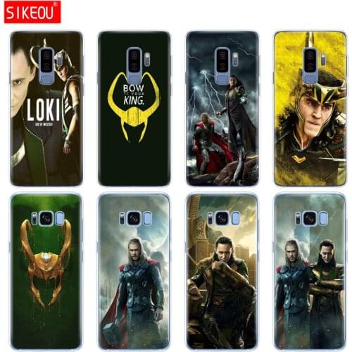 Silicone case for Samsung Galaxy S9 S8 S7 S6 edge S5 S4 S3 PLUS phone cover Loki Thor