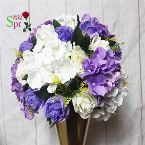 SPR wedding decorative artificial flower table centerpiece wedding occasion flower arrangement silk flower centerpiece