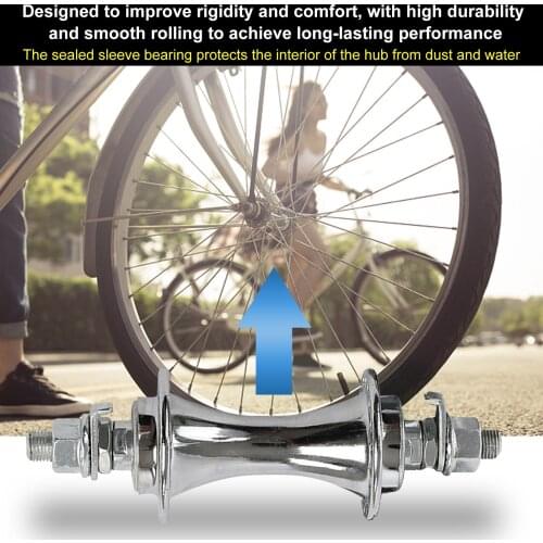 Bike Axle Wheel Part Hub Universal 36 Holes Double Wire One-piece Arc Shape Front Rear Bike Hub