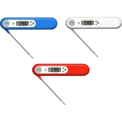 2021 New Digital Instant Read Meat Thermometer with Backlight LCD Super Long Probe Kitchen Grill Cooking BBQ Thermometure Tool