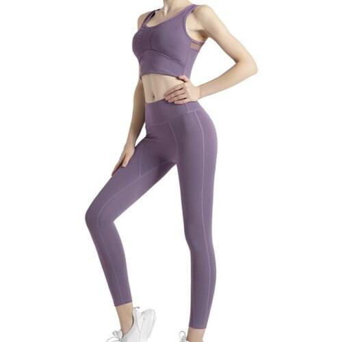 Womens Sports Suit 2021 Sporting Vest + Pants Two-Piece Women Cycling Bike Shorts Shorts For Women Female Sporting Vest