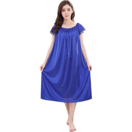 Women Night Dress Sleepwear Lingerie Nightwear Koszula Nocna Sexy Embroidered Sling Nightgown Camisolas Sensuais Nuisette Femme