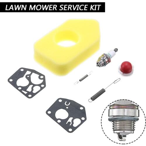 1 Service Kit Lawn Mower Service Kit For Replacements Air Filter & Spark Plug Tools Accessories