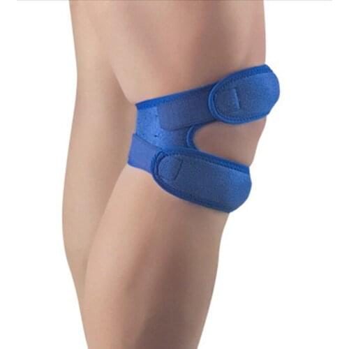 1pc Adjustable Fitness Sportswear Leg Protectors Knee Support Pad Wrap Sleeve Nylon Breathable Anti Bump Outdoor