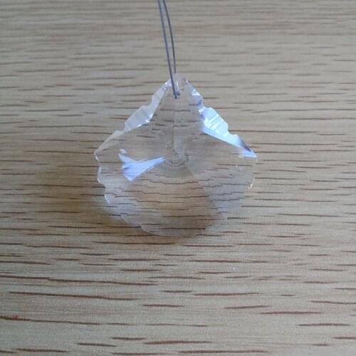 15pcs 58mm Clear Crystal Prism Suncatcher Pendant Glass Crystals For Lighting Trimming Hanging Drop Part
