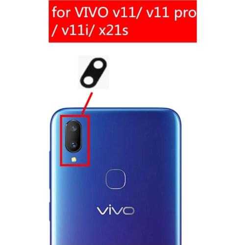 2pcs for vivo v11/ v11 Pro/ v11i/ x21s Camera Glass Lens Back Rear Camera Glass Lens with Glue Replace Repair Spare Part