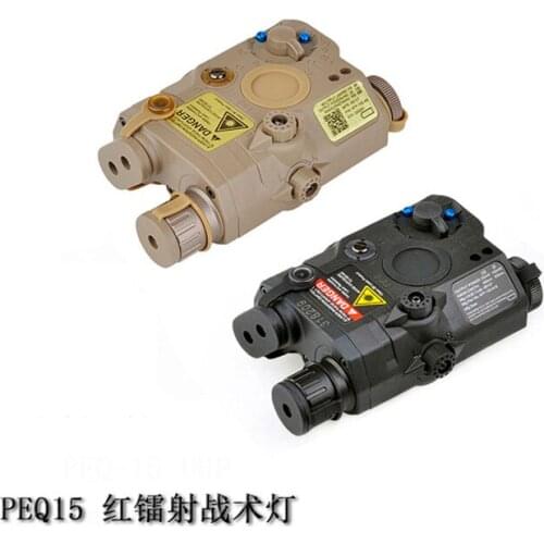 Airsoft LA-5 PEQ15 Red Dot IR Laser Sight Tactical LA5 Weapon Flashlight 200lumes Hunting Armas White Scout Light